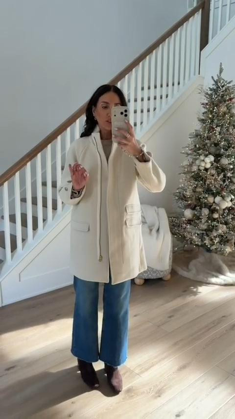 Ivory coat on sale 30% off, winter coat, winter fashion, timeless style, neutral outfit, jcrew outfit ideas, annabrstyle.

#LTKStyleTip #LTKFindsUnder100 #LTKOver40
