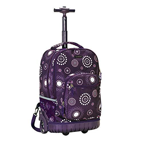 Rockland Single Handle Rolling Backpack, PURPLEPEARL, One Size | Amazon (US)
