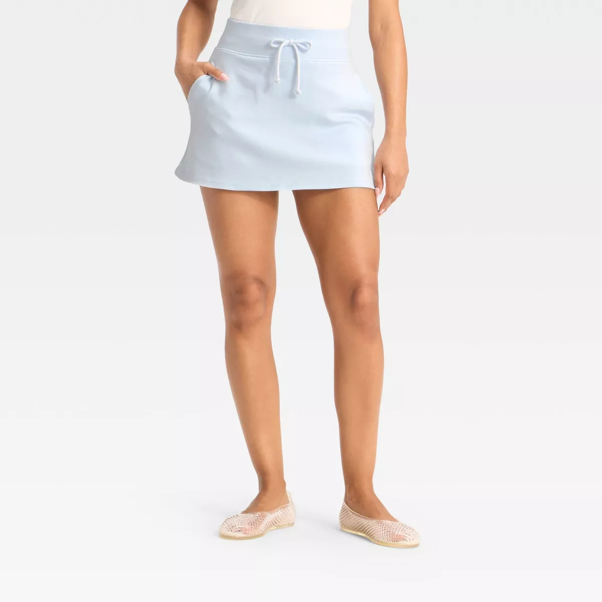 Women's Mid-Rise Interlock Skort - Wild Fable™ | Target