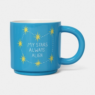 15 fl oz Zodiac My Stars Always Align Mug Blue - Room Essentials™ | Target