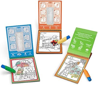 Melissa & Doug On the Go Water Wow! Reusable Water-Reveal Activity Pads, 3-pk, Vehicles, Animals,... | Amazon (US)