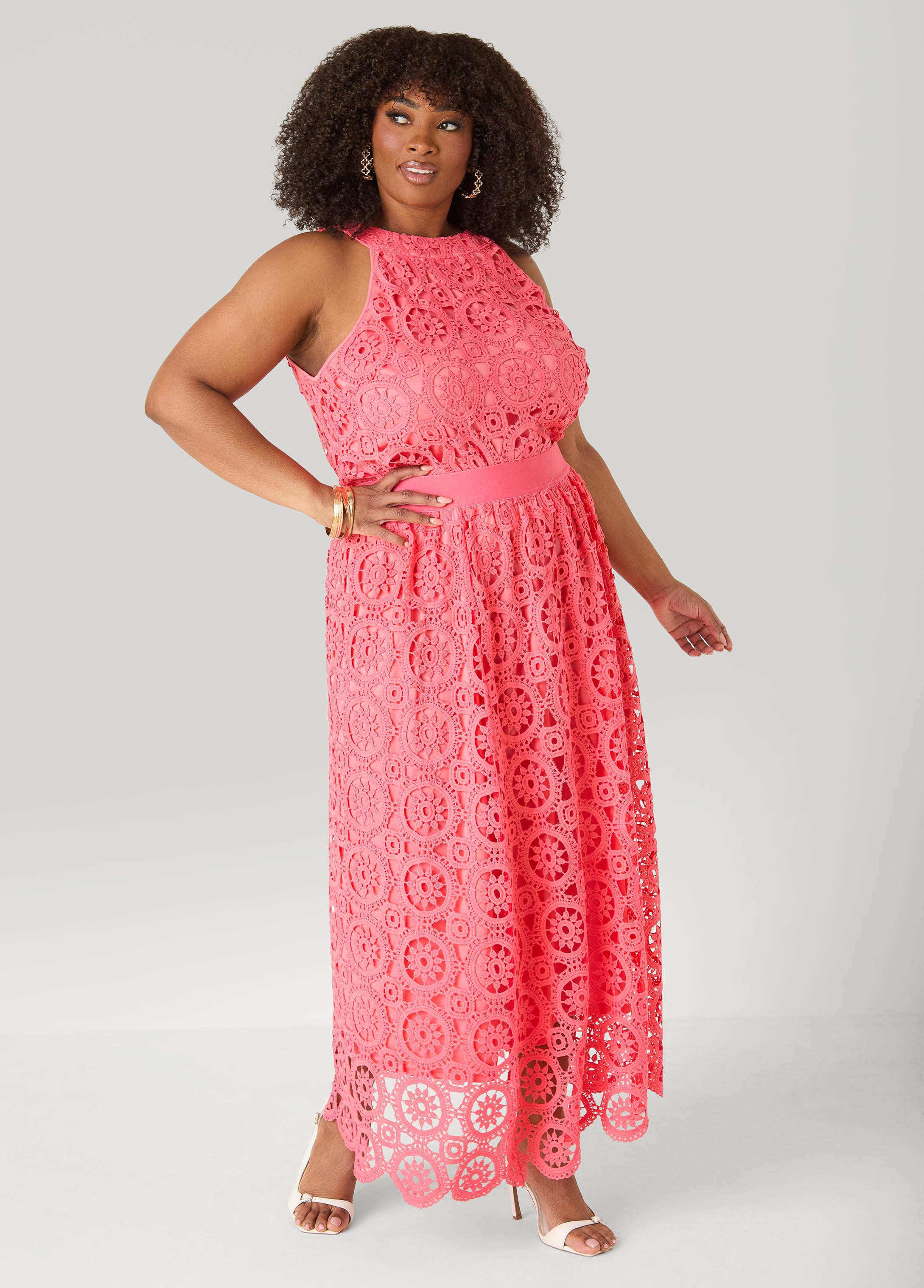 Crocheted Maxi Skirt | Ashley Stewart