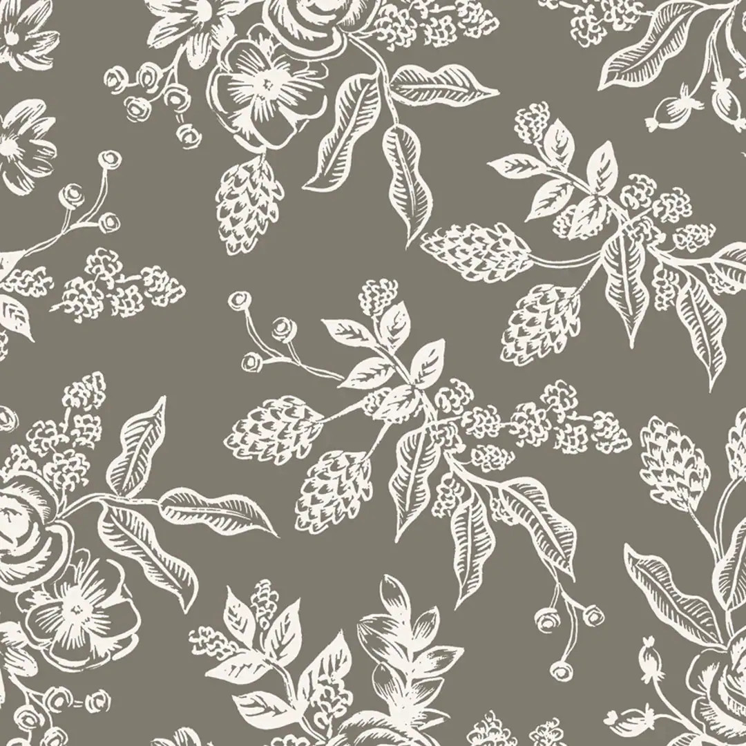 Rifle Paper Co. - English Garden - Toile - Gray Fabric-sold by the half yard, cut continuously | Etsy (US)