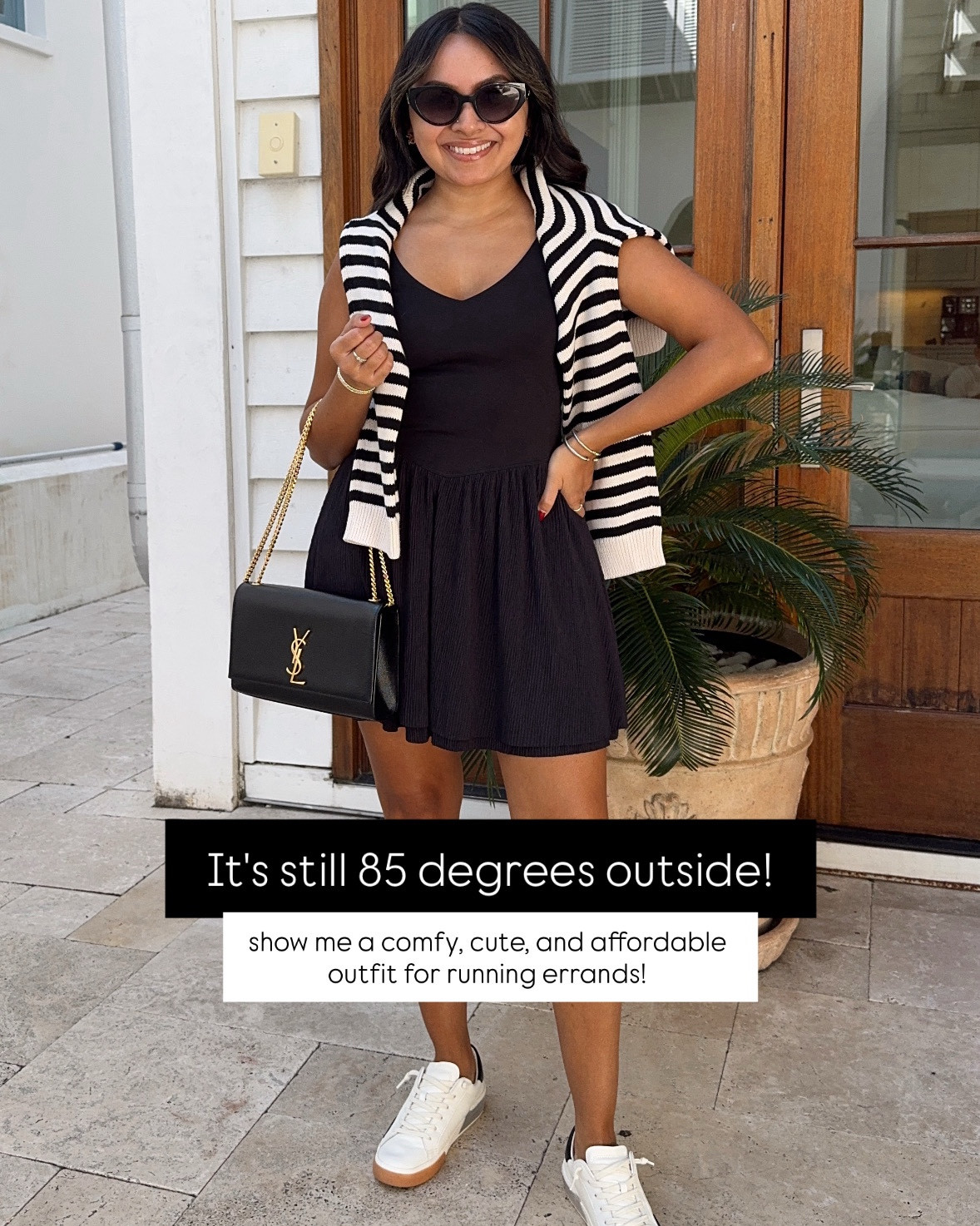 Athletic dress with shorts size xs TTS 
Black stripe cardigan size xs TTS 
Sneakers size 6 TTS

Outfit I wore to the farmers market and shopping!

#LTKStyleTip #LTKFindsUnder50 #LTKPetite