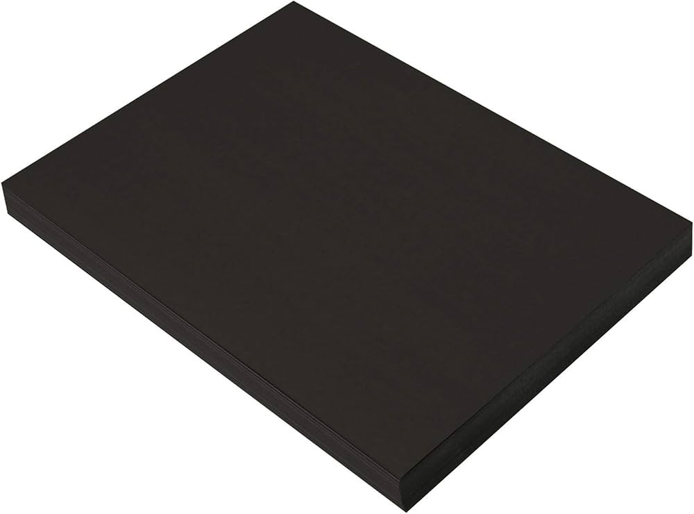 Amazon.com : Prang (Formerly SunWorks) Construction Paper, Black, 9" x 12", 100 Sheets : Arts, Cr... | Amazon (US)