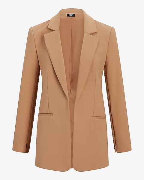 Columnist Shine Open Front Blazer | Express