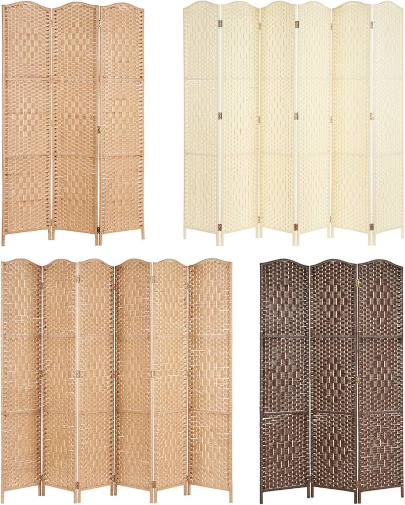 Hartleys Solid Weave Hand Made Wicker Room Divider - Choice of Size and Colour | Amazon (UK)