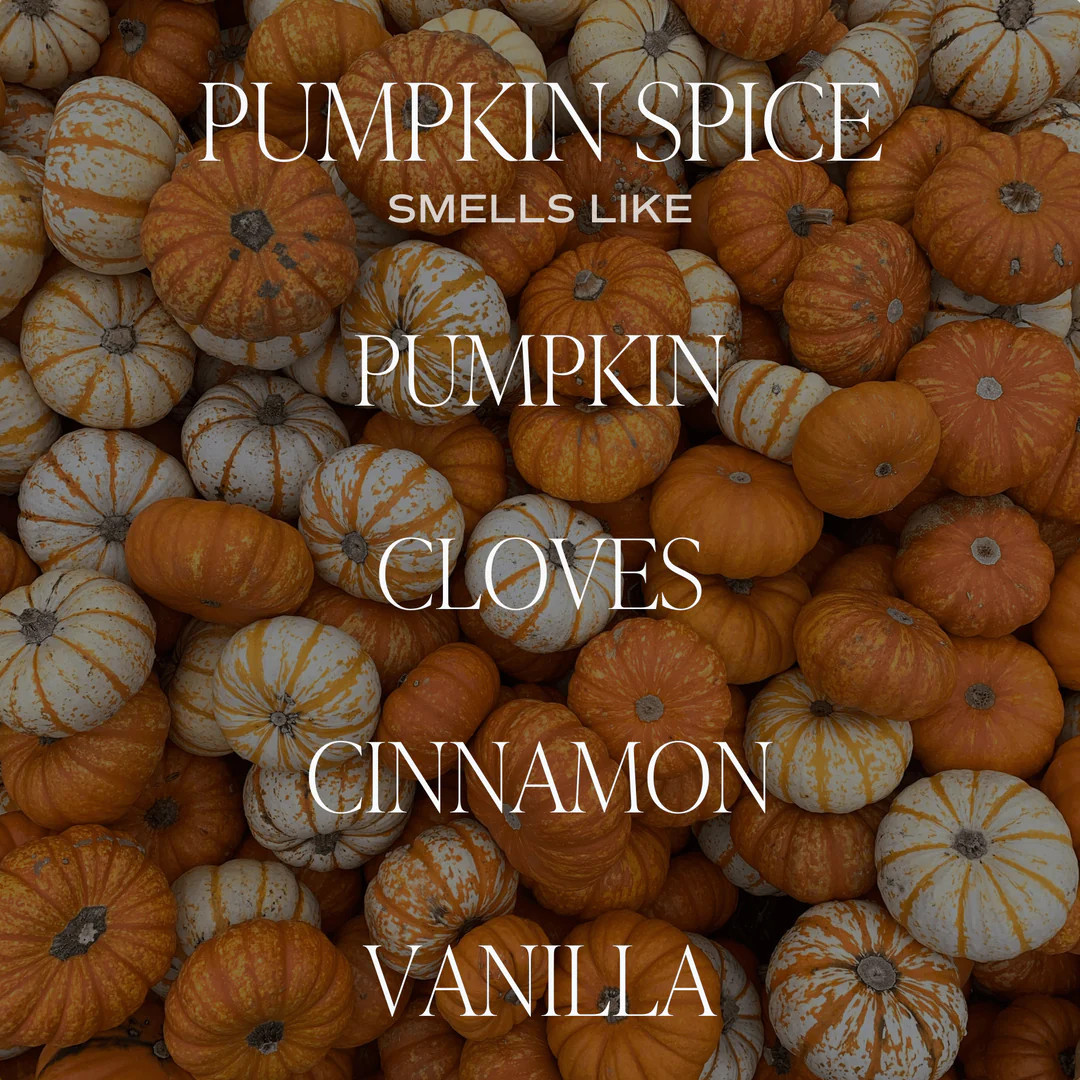 Pumpkin Spice Soy Candle - Orange Matte Jar - 15 oz | Sweet Water Decor, LLC