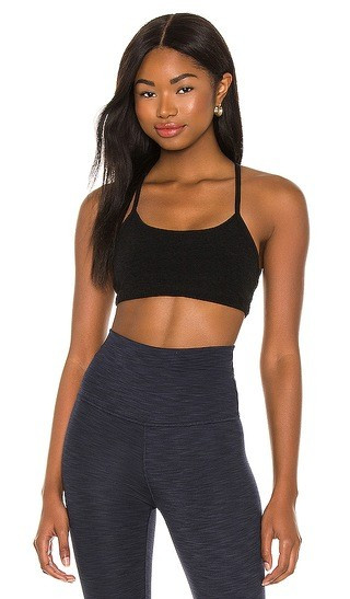 Beyond Yoga Spacedye Slim Racerback Bra in Black. - size L | Revolve Clothing (Global)