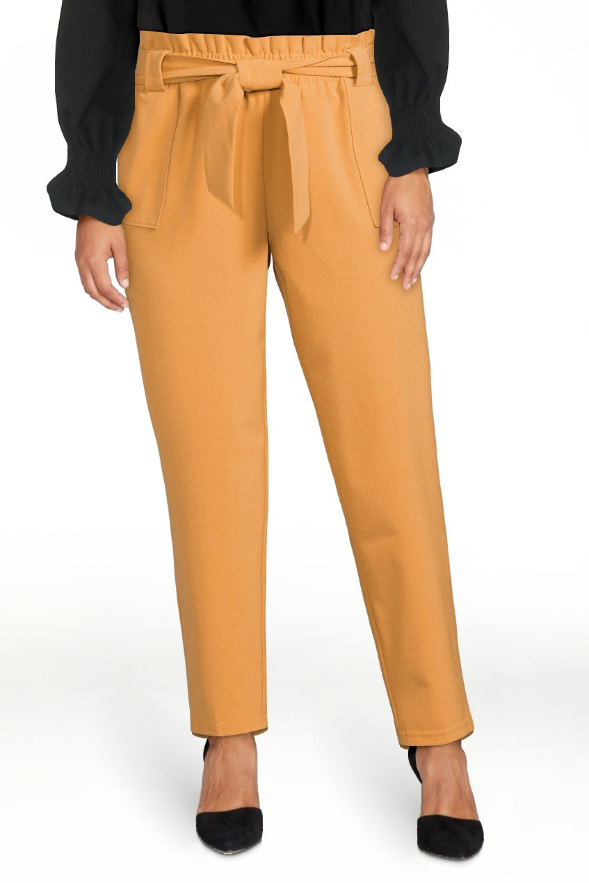 Nine.Eight Women’s Cropped Paper Bag Waist Pants | Walmart (US)