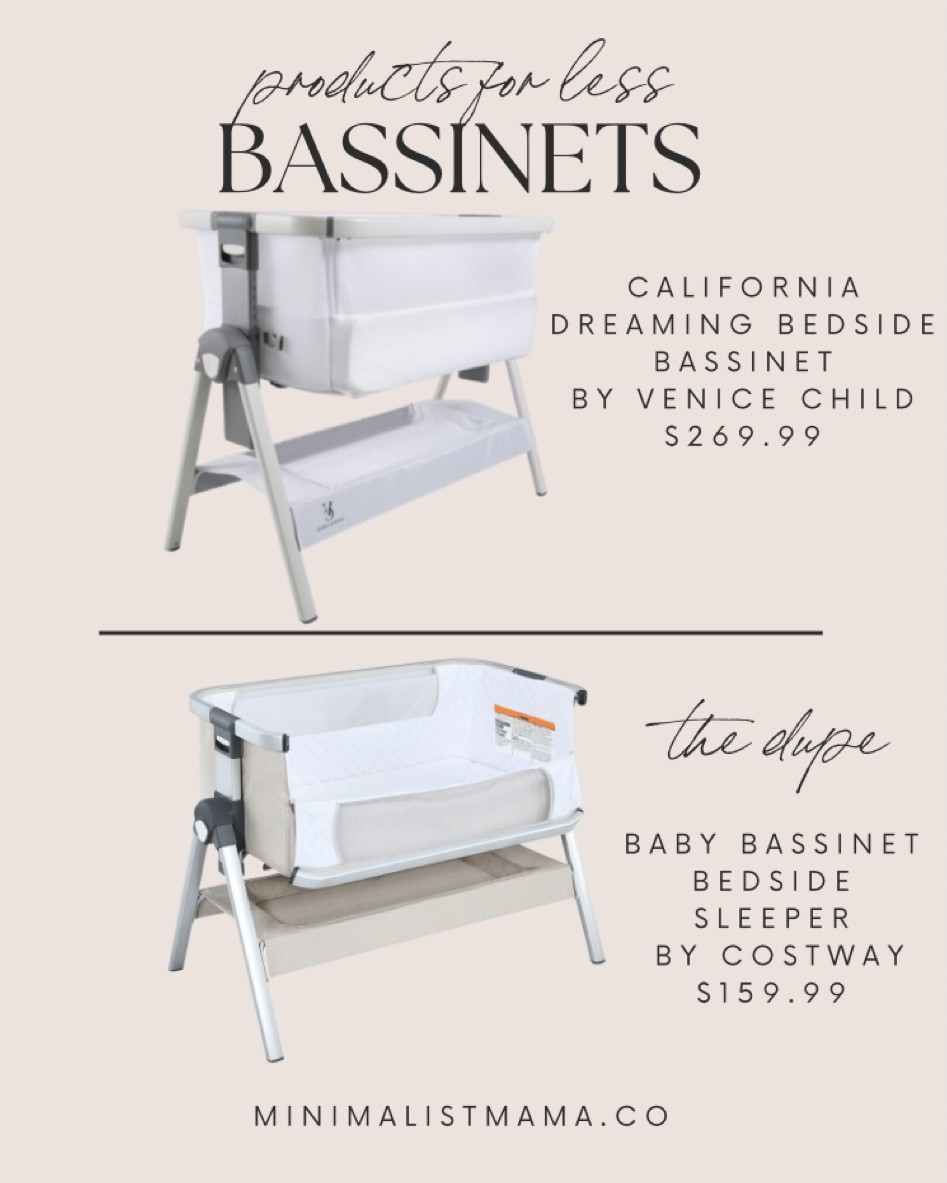 Venice Child® California Dreaming Bedside Bassinet is such a cute minimal and neutral bassinet option for you little one, but the price tag may be a little off putting! A great dupe option is the Costway Baby Bassinet Bedside Sleeper w/Storage Basket & Wheel for Newborn, which is more affordable and just as cute!

Nursery decor, baby gear, neutral baby gear, neutral bassinet, aesthetic baby gear, aesthetic bassinet

#LTKkids #LTKbump #LTKbaby