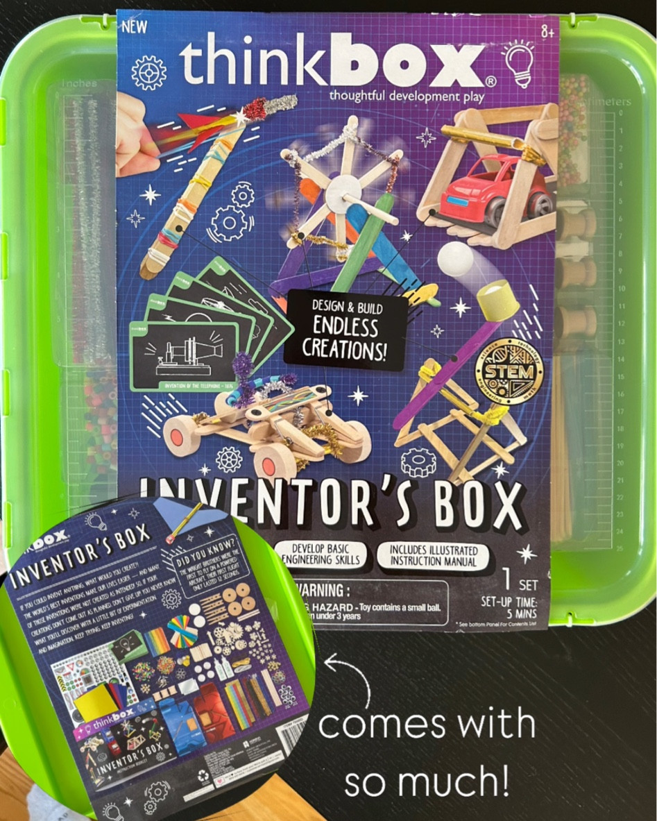 on sale for under $20 + such a good gift for a little inventor! and the storage box is a major bonus. ⚙️🧑🏻‍🔧🧶

the box says 8+ but we’re gifting to 5-6 year olds. gifts for kids//stem gifts//gift ideas

#LTKKids #LTKGiftGuide #LTKHoliday