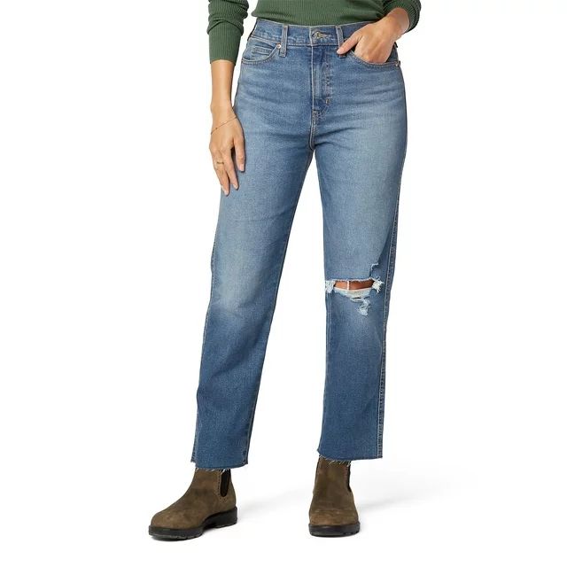 Signature by Levi Strauss & Co. Women's Heritage High Rise Straight Jeans | Walmart (US)