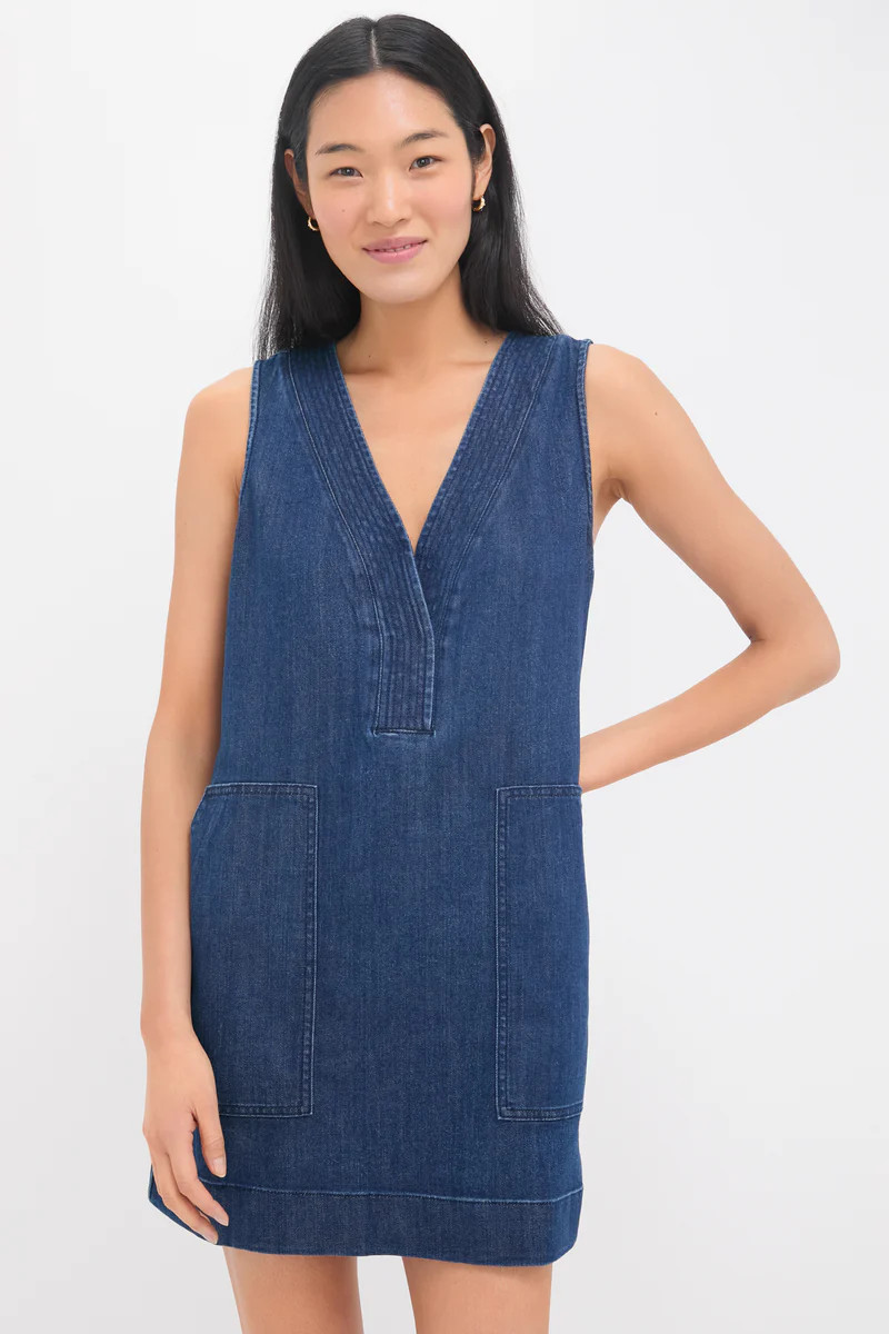 Dusk Dive Wash Azure Dress | Tuckernuck (US)
