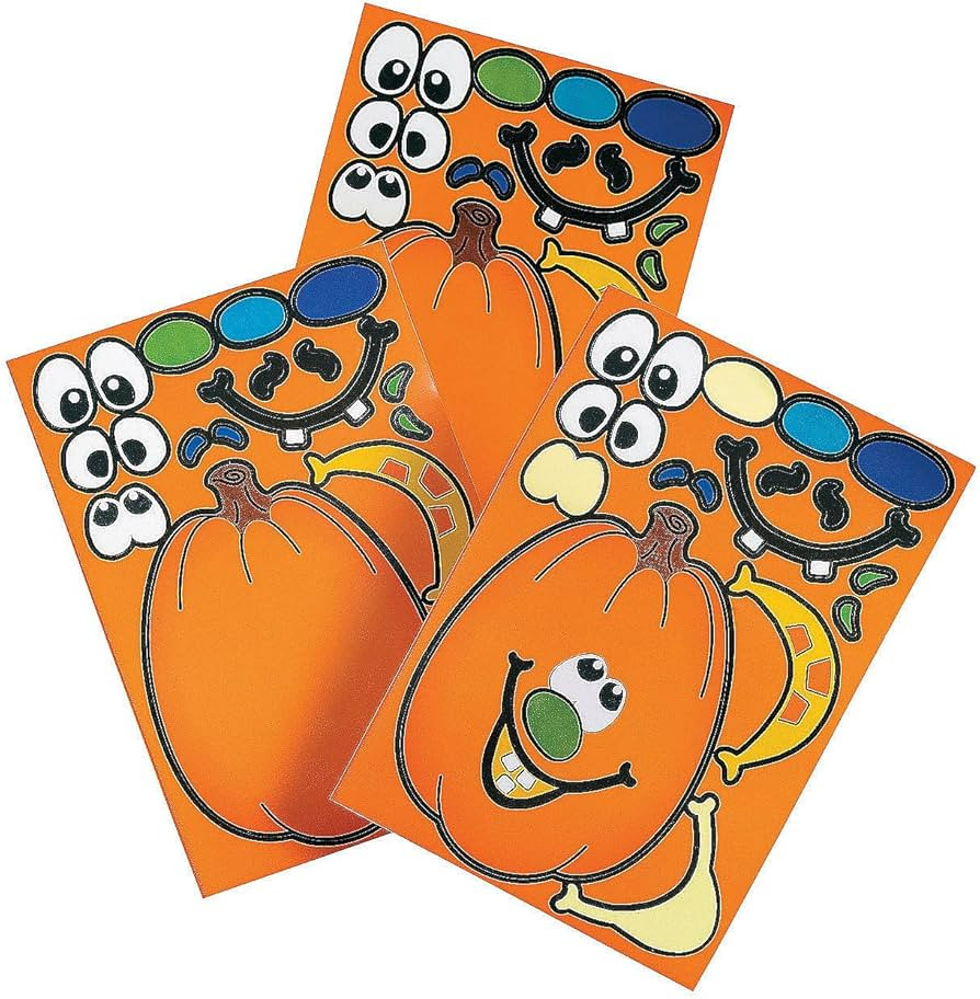 Make A Pumpkin Stickers (1 DOZEN) - BULK | Amazon (US)