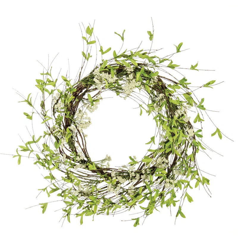 Twig Leaf and Sprite 24" Wreath | Wayfair North America