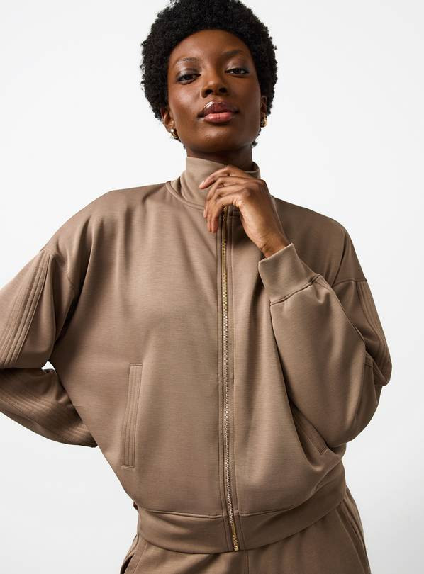 Elevated Fossil Zip-Through Sweat Jacket XXL | Tu Clothing