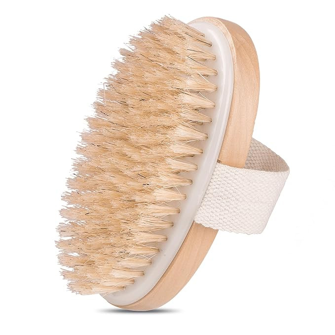 Dry Brushing Body Brush, McoMce Natural Bristle Dry Brush for Cellulite and Lymphatic, Dry Brush ... | Amazon (US)