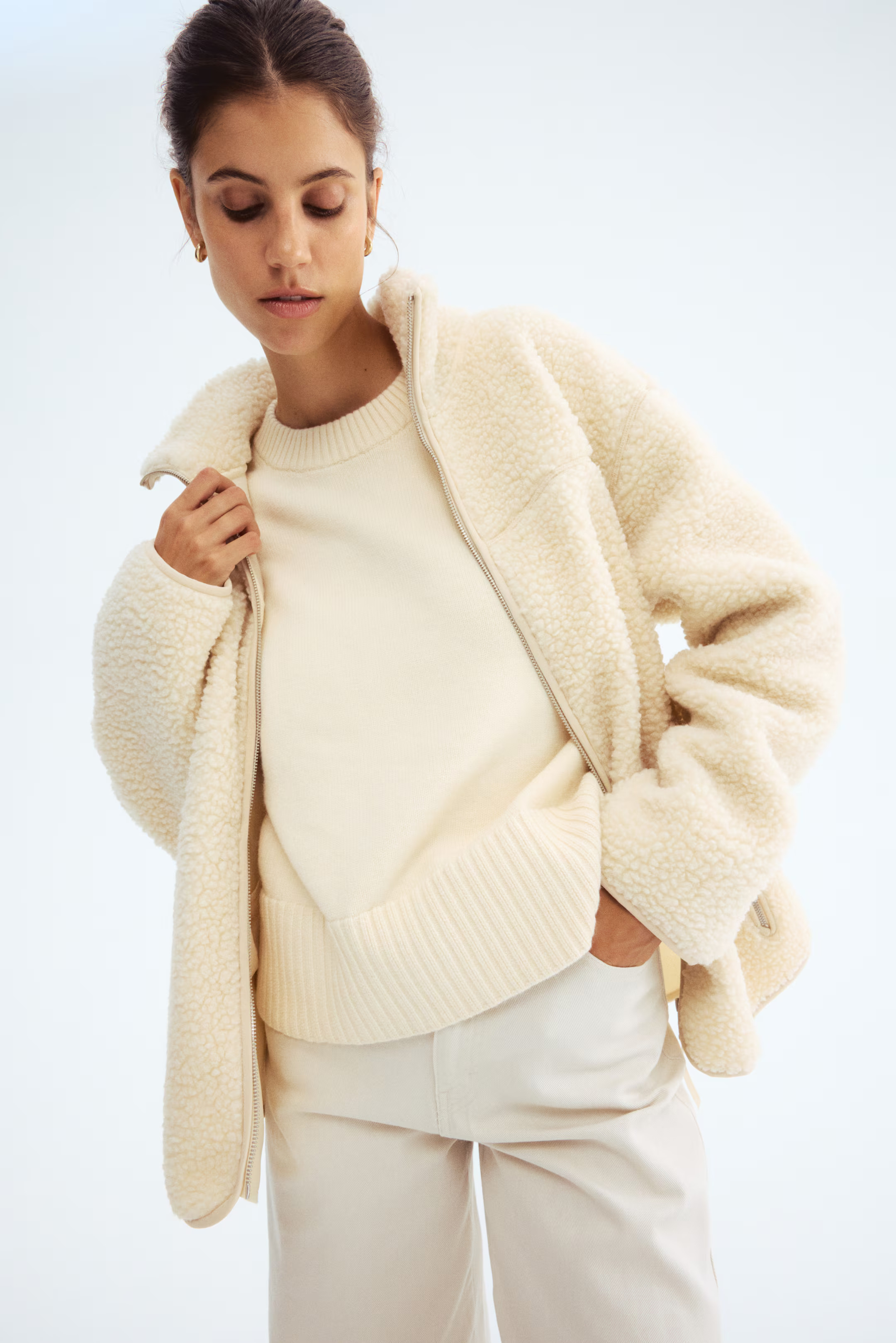 MAMA Before & After Babywearing teddy jacket | H&M (UK, MY, IN, SG, PH, TW, HK)