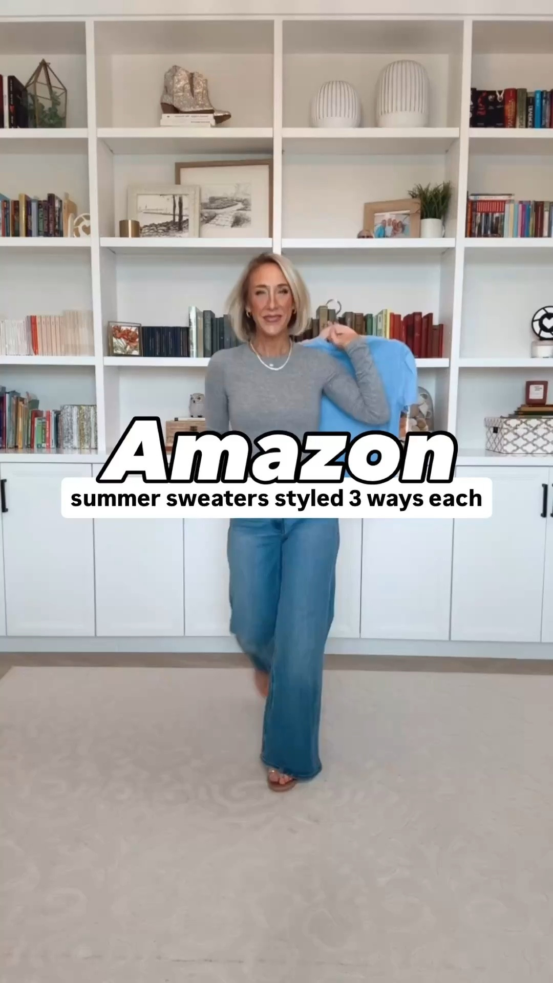 Amazon - summer sweaters styled 3 ways each * Merino Wool Blend Long Sleeve Crew Neck - Size XS. 8 colors. * Bella Stretch Palazzo Jeans - Size: 25. Color: Seaside Blue (3 colors). 1. Short Sleeve Crew Neck Lightweight Sweater - size XS. 9 colors. * White High Rise Wide Leg Denim Trousers - size 2, Average. 3+ colors. * Wide Leg Trousers - size Small, 29” inseam (pull on pants). * Pleated Polka Dot Midi Skirt - size small. 2. Sleeveless Crew Neck Lightweight Sweater - size Small. 9 colors. * Bella Stretch Palazzo Jeans - Size: 25. Color: Seaside Blue (3 colors). * Mid Rise Cropped Wide Leg Floral Jeans - size XS. 6 colors. * Beige Casual Blazer - size Small. 20 colors. * Pink Pleated Maxi Skirt - size Small. 5 colors.

 

#LTKSeasonal #LTKOver40 #LTKSaleAlert