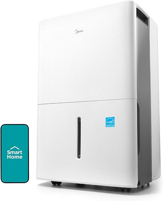 Midea 4,500 Sq. Ft. Energy Star Certified Dehumidifier With Reusable Air Filter 50 Pint - Ideal F... | Amazon (US)