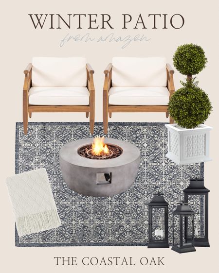 Winter patio inspo from Amazon with cozy fire and blankets. Boxwood is on sale!

outdoor patio warm rug furniture neutral coastal

#LTKstyletip #LTKhome #LTKsalealert