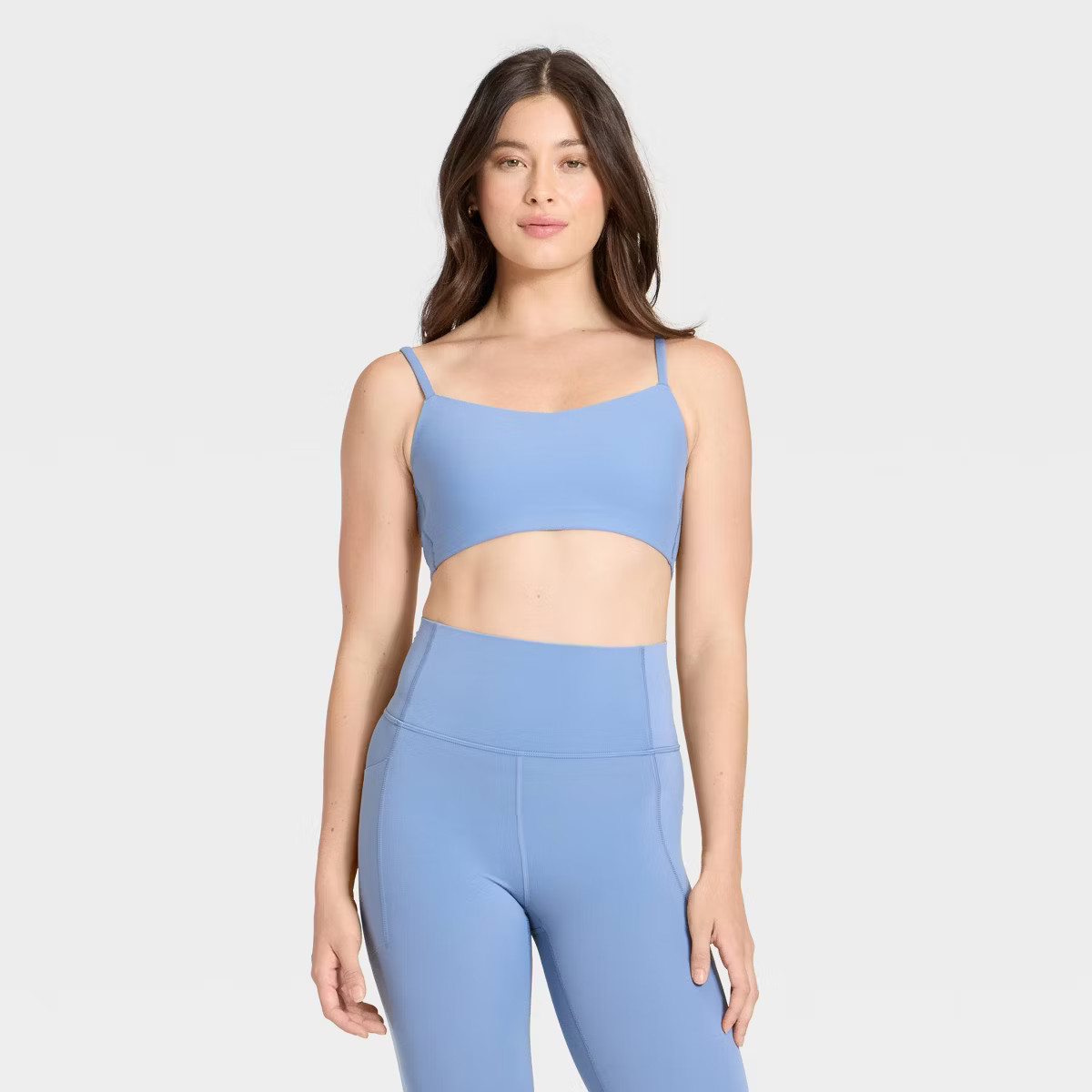 Women's Everyday Soft Light Support Strappy Sports Bra - All In Motion™ | Target