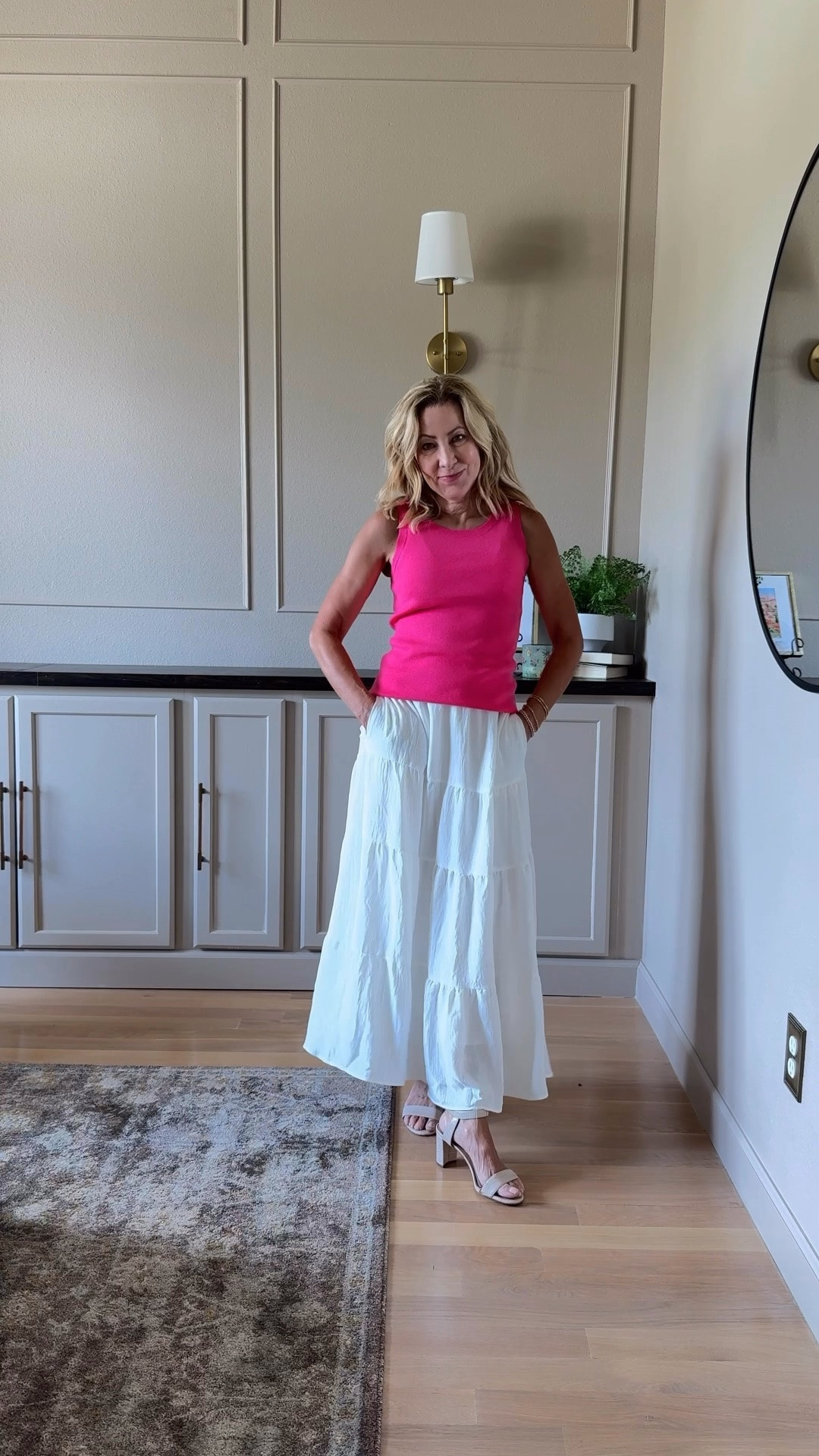 A white skirt for summer is my favorite base for styling outfits! 

🤍🤍🤍
