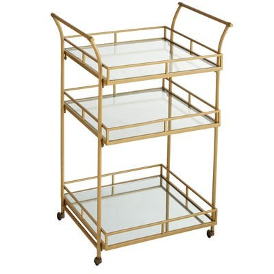 Golden Square Bar Cart | Pier 1 Imports