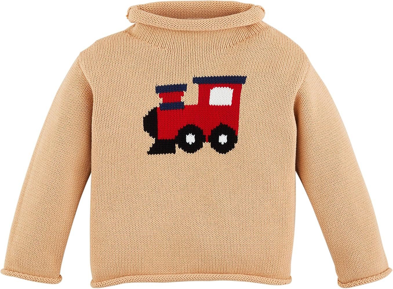 Mud Pie Kids Children's Rollneck Sweater Train Small | 12-18M | Amazon (US)