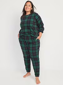 Matching Printed Microfleece Pajama Set for Women | Old Navy (US)