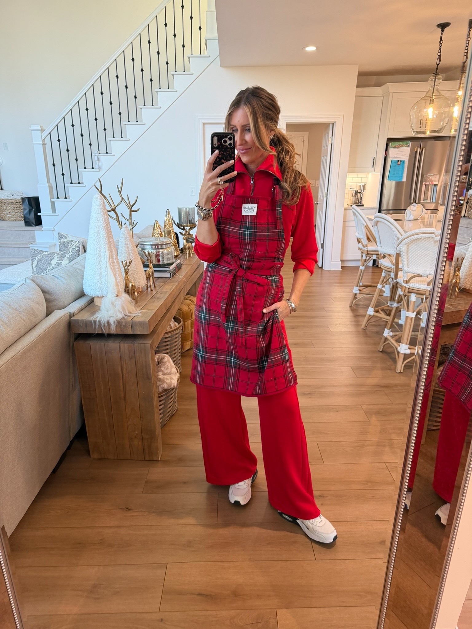 Holiday baking outfit, Christmas cookies, baking for Christmas Eve and Christmas Day, festive baking day, themominstylee

#LTKActive #LTKHoliday #LTKHome