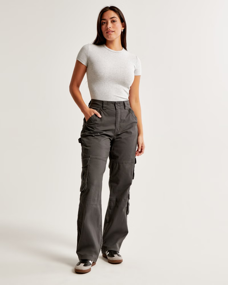 Curve Love Relaxed Cargo Pant | Abercrombie & Fitch (US)