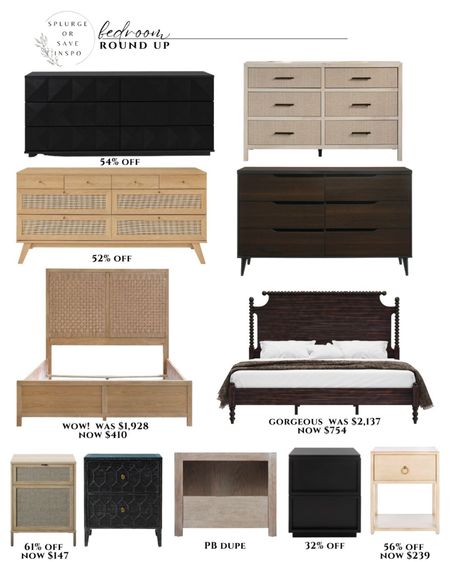 Bedroom furniture. Bed. Dresser. Nightstand 

#LTKFind #LTKhome #LTKsalealert