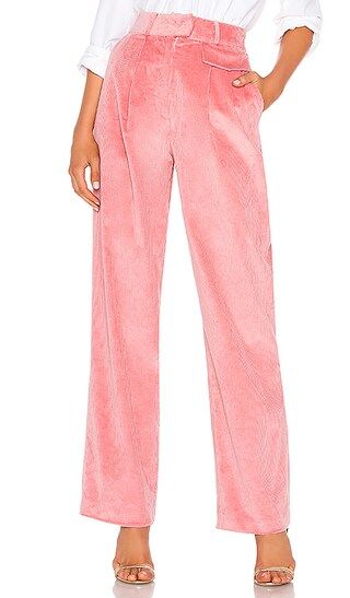 LPA Corduroy High Waist Trouser in Rusty Pink | Revolve Clothing (Global)