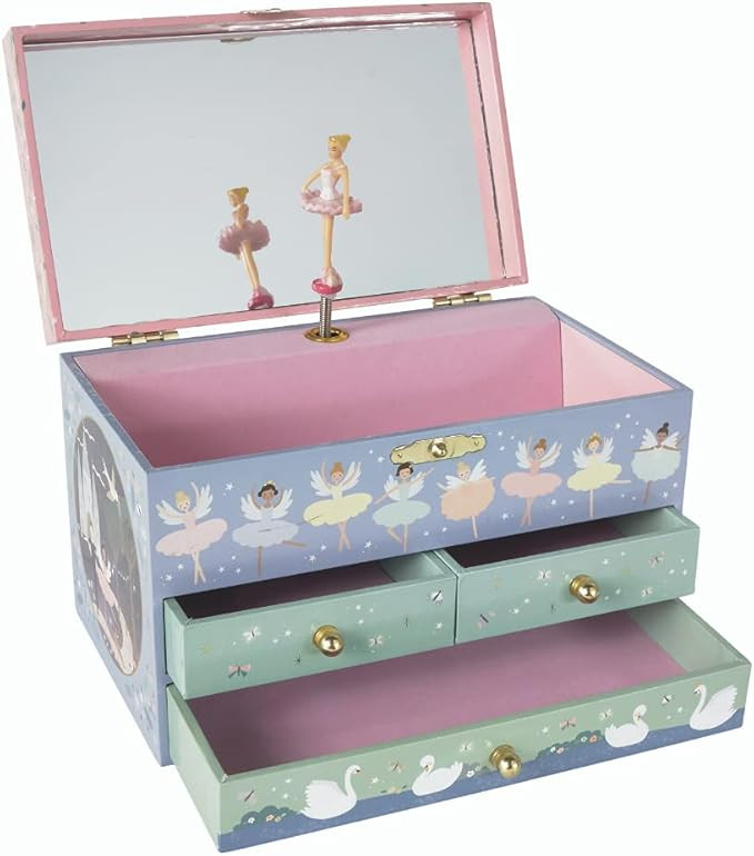 Floss & Rock 43P6389 Enchanted Musical Jewelry Box with 3 Drawers, Multicolor, 12.5 x 19 x 11cm | Amazon (US)