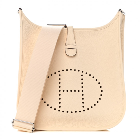 HERMES Taurillon Clemence Evelyne III PM Nata | Fashionphile