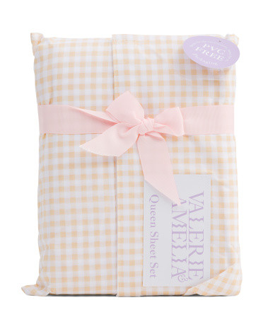 Gingham Sheet Set | TJ Maxx