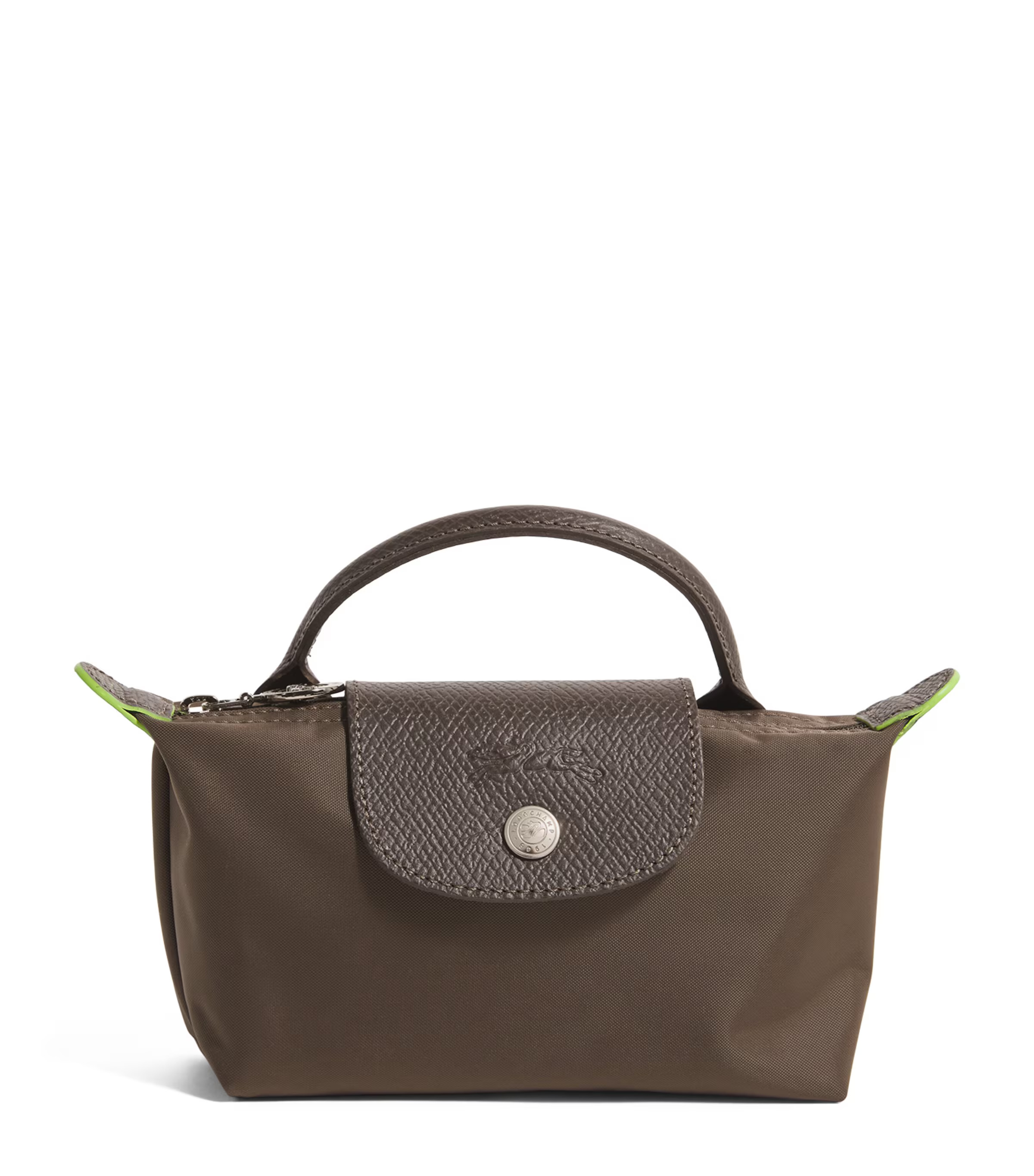 Longchamp Le Pliage Green Pouch | Harrods