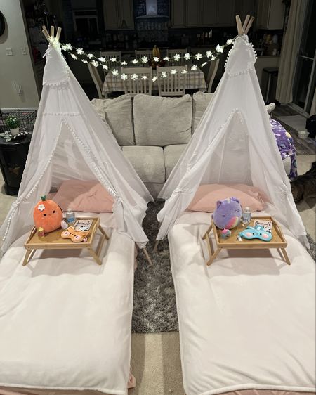 Sleepover essentials! 
How cute is his set-up? My 10-year-old had a friend over so we made it bougie. And now her and my 7-year-old request this set up on the weekends! It makes something as easy as a sleepover seem even more special!

#LTKhome #LTKkids #LTKfamily
