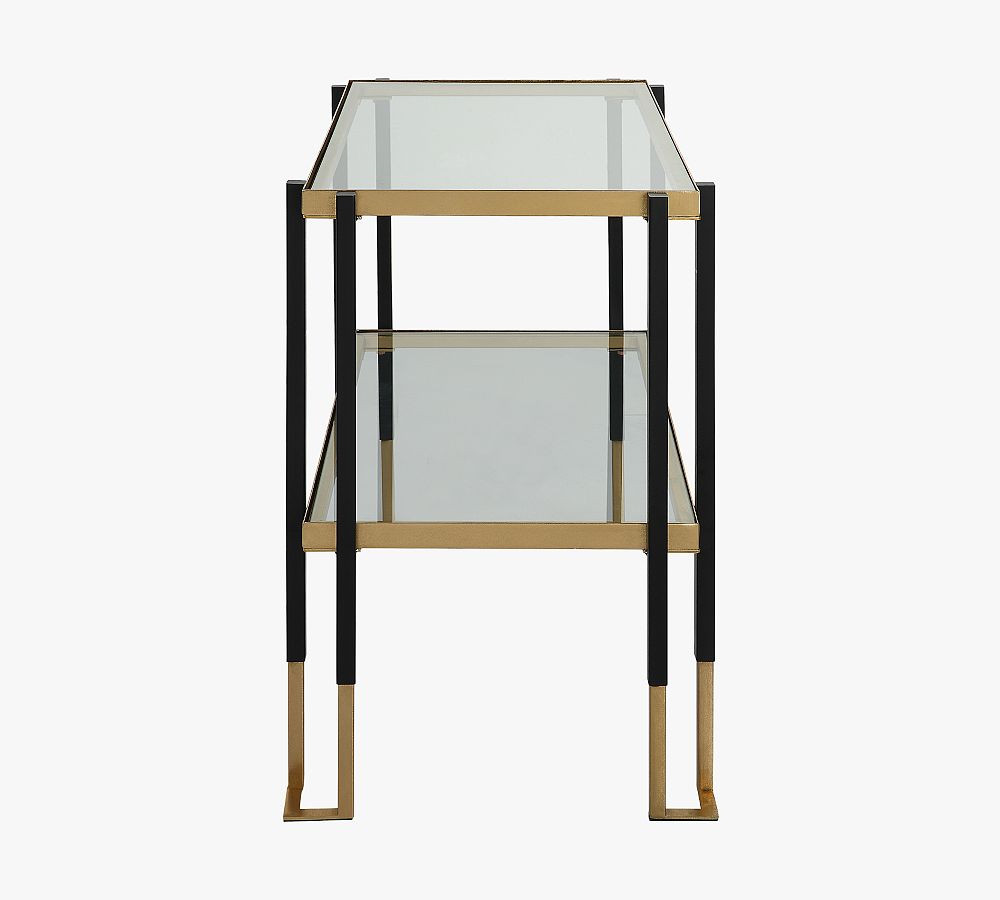 Keller Rectangular Glass Accent Table | Pottery Barn (US)