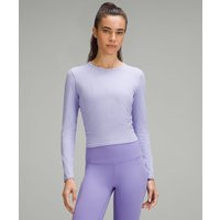 lululemon – All It Takes Geripptes Langarmshirt aus Nulu für Frauen – Lila/Pastel – Größe 2 | lululemon DE