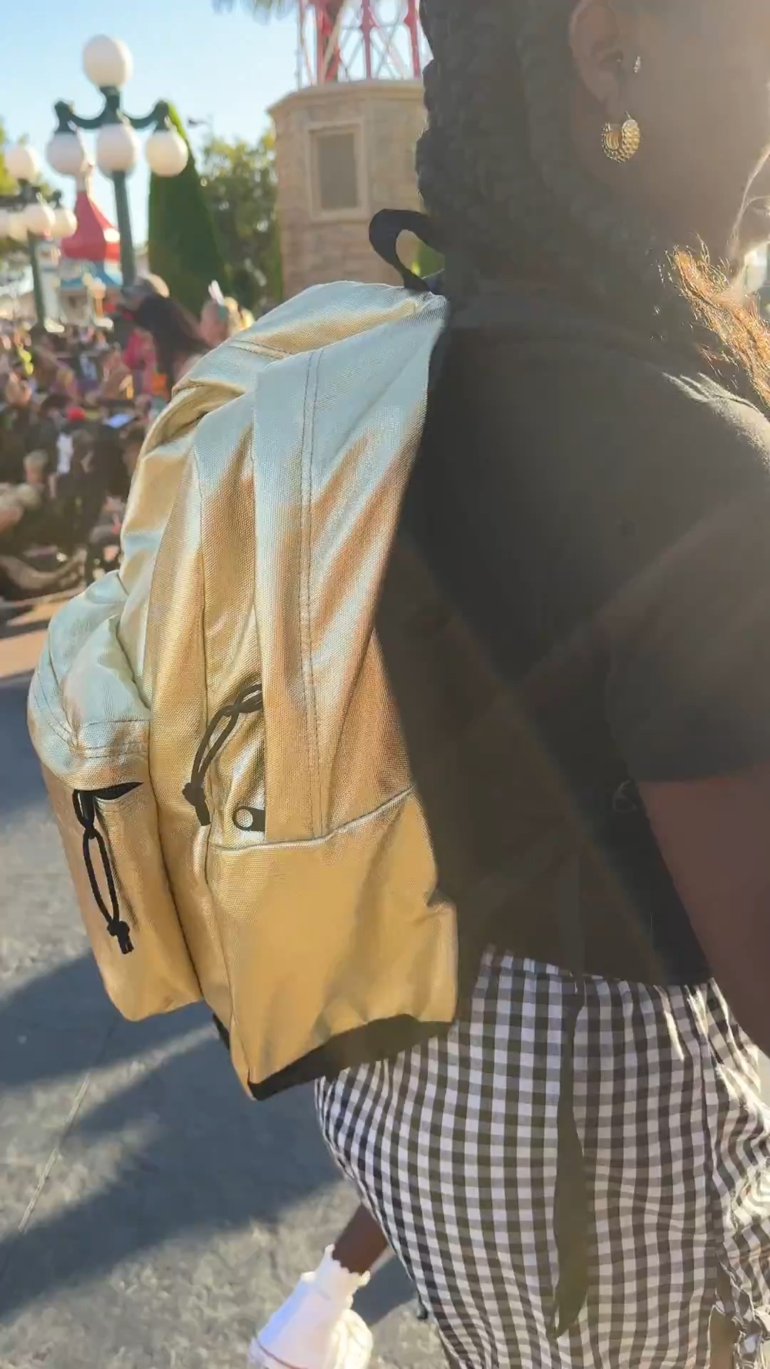 Jansport bag, jansport backpack, disney outfit inspo park day outfit gold backpack style minimalist disney outfit travel fashion motherhood content family vacation outfits 

 

#LTKHoliday #LTKItBag #LTKFamily