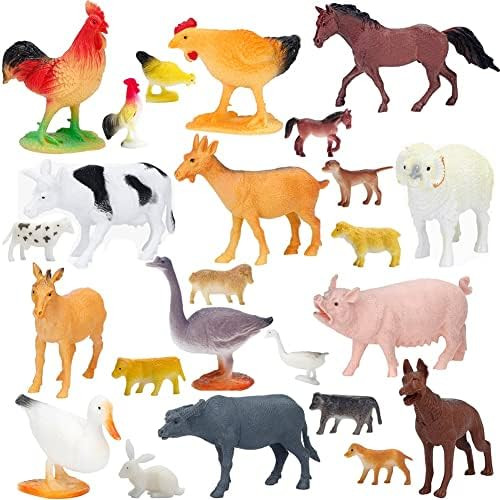 Amazon.com: Large Farm Animals Figures, Realistic Simulation Jumbo Plastic Farm Figurines Animal ... | Amazon (US)