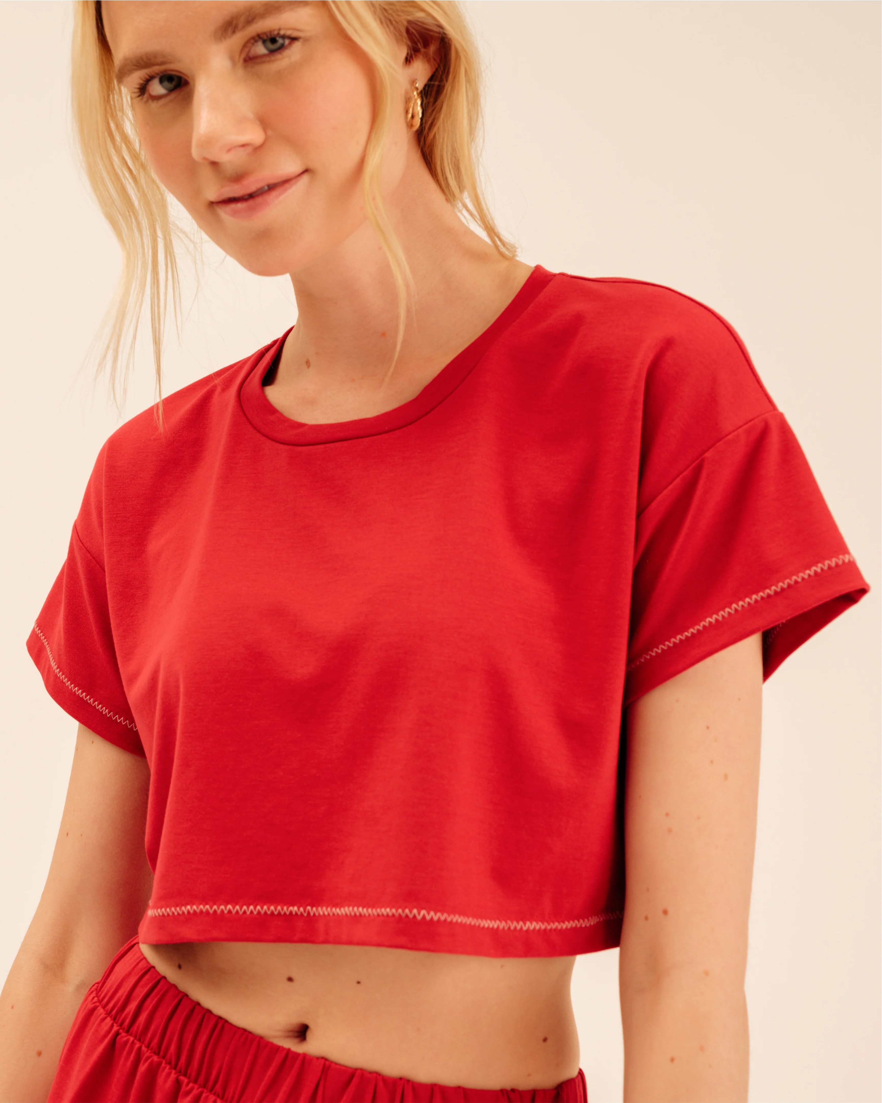 Cropped Tee - Women’s Cooling Pajama Cropped Top | Arid Blayne