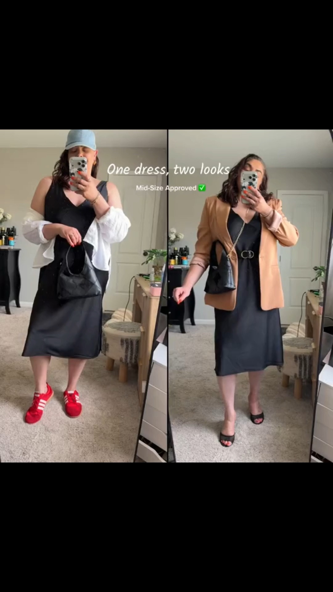 Two Looks, one dress. I love when you can create totally different looks with one piece.

#LTKMidsize #LTKootd #LTKOver40