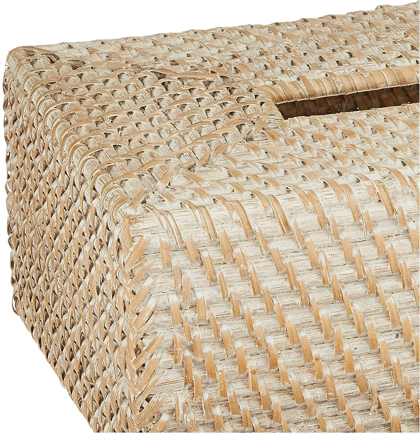 KOUBOO Laguna Rectangular Rattan Tissue Box Cover, White Wash - 1030061 | Amazon (CA)