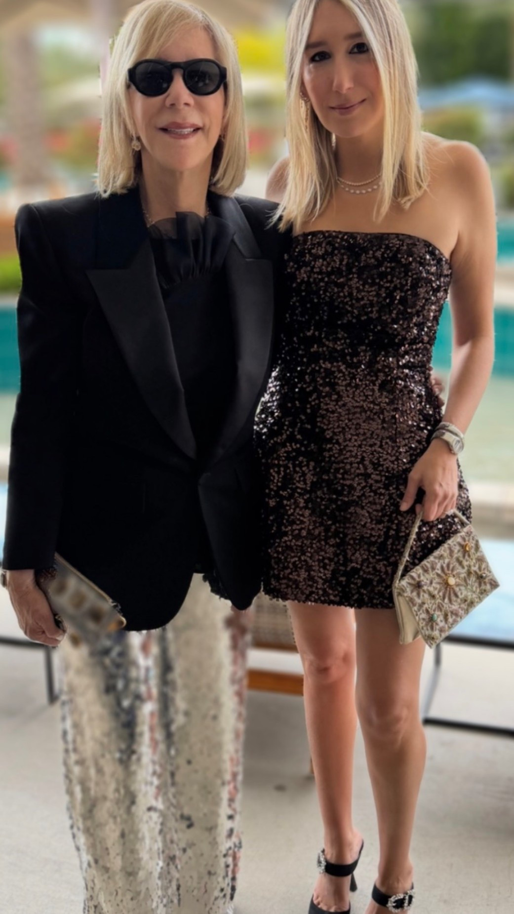 What's the key to making a stunning impression at upscale events like cocktail parties, weddings, and dinners on a yacht. The answer lies in adding glamour with sequins, sparkles, silver palettes, and glitter that can elevate your look with sparkle pants or dresses. 

#LTKootd #LTKSeasonal #LTKOver40