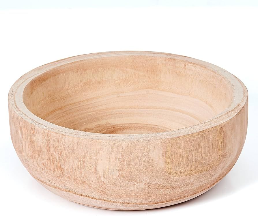 artisane, Natural Wood, Havana Fruit Bowl, Wooden Bowls for Decor, Center Table Decor, Neutral Ho... | Amazon (US)