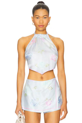 LoveShackFancy Hollison Top in Amethyst Sky from Revolve.com | Revolve Clothing (Global)